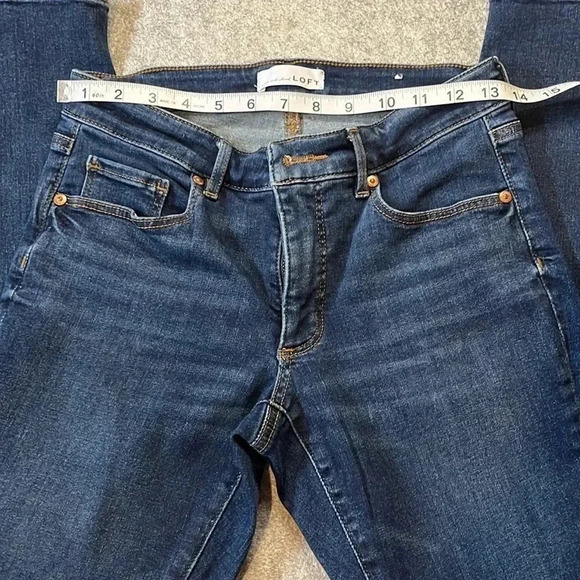 LOFT Curvy Skinny Crop. Dark Wash, 26. - Picture 8 of 11